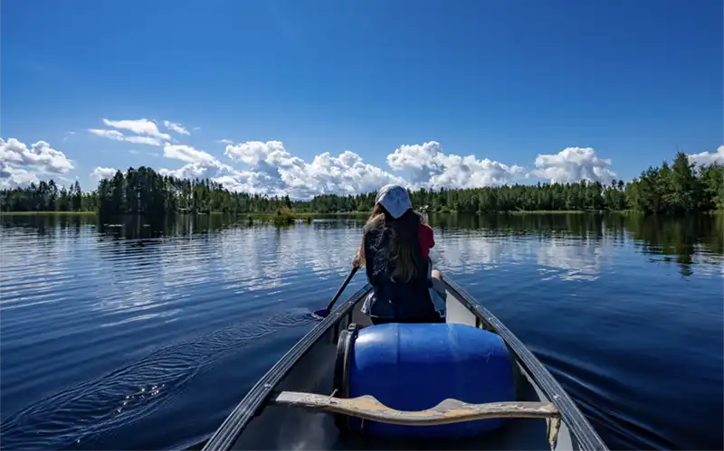 Adventure canoeing in Finland, campercan hire