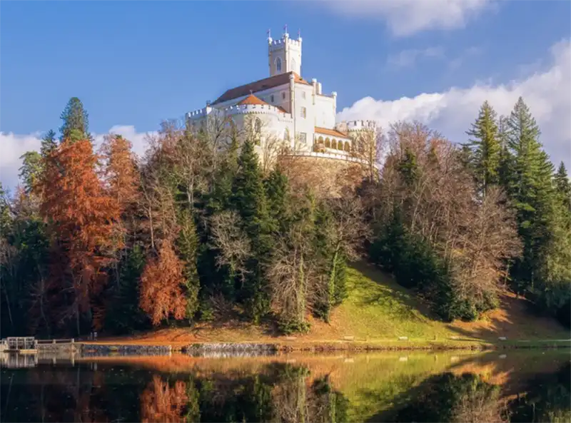 Trakošćan Castle in Croatia